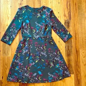 Feminine, fun green floral Banana Republic dress